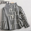 imCharms Temperament Knitted Suit 2023 Autumn And Winter Loose Sweater + Wide-Leg Pants Two-Piece Women's Clothing