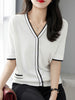 imCharms Thin Knitted Cardigan Women's Loose And Thin Elegant Temperament V-Neck Top Summer Dress 2023 All-Match Coat