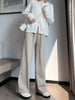 imCharms Wide-Leg Long Pants Women's 2023 Autumn And Winter Loose Straight-Leg Mopping Trousers Knitted Lazy Casual Pants
