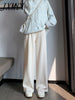 imCharms Wide-Leg Long Pants Women's 2023 Autumn And Winter Loose Straight-Leg Mopping Trousers Knitted Lazy Casual Pants