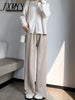 imCharms Wide-Leg Long Pants Women's 2023 Autumn And Winter Loose Straight-Leg Mopping Trousers Knitted Lazy Casual Pants
