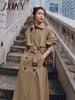 imCharms Windbreaker Women's Mid-Length 2023 Autumn And Wwinter Elegant Temperament Is Thin And Stitched British Style Coat
