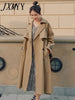 imCharms Windbreaker Women's Mid-Length 2023 Autumn And Wwinter Elegant Temperament Is Thin And Stitched British Style Coat