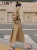 imCharms Windbreaker Women's Mid-Length 2023 Autumn And Wwinter Elegant Temperament Is Thin And Stitched British Style Coat