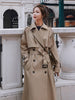 imCharms Windbreaker Women's Mid-Length 2023 Autumn And Wwinter Elegant Temperament Is Thin And Stitched British Style Coat