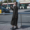 imCharms Windbreaker women's mid-length 2023 small British style loose over the knee red spring and autumn all-match coat