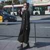 imCharms Windbreaker women's mid-length 2023 small British style loose over the knee red spring and autumn all-match coat