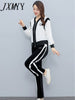 imCharms Women's Casual Sports Suit Autumn 2023 Long Sleeve Pants Age Reduction Elegant Temperament Two-Piece Set