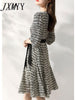 imCharms Women's Commuter Style Floral Mid-Length Dress 2023 Summer High-End Elegant And Versatile Retro Printed Skirt