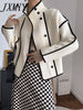 imCharms Woolen Coat 2023 Autumn And Winter Elegant Simple Loose Casual All-Match Short Long Sleeve Top For Women