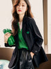 imCharms Yellow Suit Jacket Women's Spring And Autumn Temperament Long-Sleeved Formal Work Clothes Suit Top
