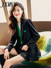 imCharms Yellow Suit Jacket Women's Spring And Autumn Temperament Long-Sleeved Formal Work Clothes Suit Top