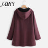 imCharmsY Autumn And Winter 2023 Cotton Padded Jacket Leisure Plush Padded Jacket Medium Length Hooded Women Coat