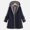 imCharmsY Autumn And Winter 2023 Cotton Padded Jacket Leisure Plush Padded Jacket Medium Length Hooded Women Coat