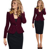 JXP GJZ Women White Slim Fit Blazer Jackets Notched Office Work Black Blazer Outfits Casual Tops Long Sleeve Outerwear Coats S