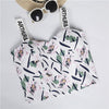 Womens Strap Tanks Crop Top Female Letter Print Summer Bralette Women Camisole Floral Tops Cropped Feminino Vest