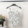Floral Bustier Crop Top Summer Women Tank Top Short Vest Sexy Camis Women Tops Cropped Feminino Ruffles Bralette Bra
