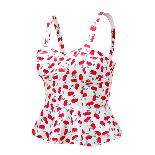 Floral Bustier Crop Top Summer Women Tank Top Short Vest Sexy Camis Women Tops Cropped Feminino Ruffles Bralette Bra