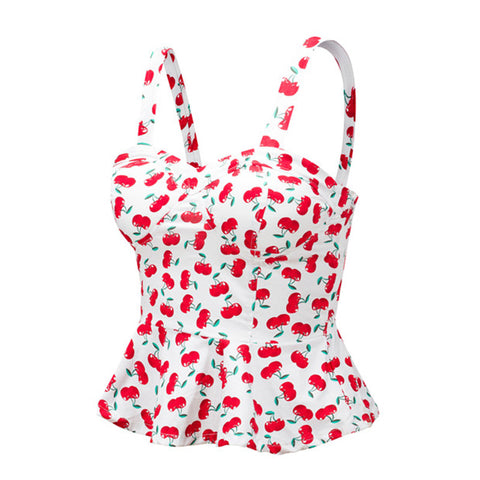 Floral Bustier Crop Top Summer Women Tank Top Short Vest Sexy Camis Women Tops Cropped Feminino Ruffles Bralette Bra