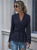 Jacket Women V-neck Bandage Long Sleeve Solid Color Women Blazers Office Lady Suit Top Elegant Coat Casual Women Clothing