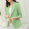 Jacket Women Slim Blazer Coat 2022 New Fashion Casual Jacket Long Sleeve One Button Suit Ladies Blazers Work Wear BN072-1