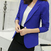 Jacket Women Slim Blazer Coat 2022 New Fashion Casual Jacket Long Sleeve One Button Suit Ladies Blazers Work Wear BN072-1