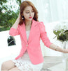Jacket Women Slim Blazer Coat 2022 New Fashion Casual Jacket Long Sleeve One Button Suit Ladies Blazers Work Wear BN072-1