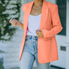 Jacket Women's Casual Light Weight Thin Jacket Slim Coat Long Sleeve Blazer Office Business Coats Jacket Creme Coat
