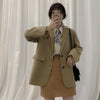 Jackets and Blazers Suit for Women Spring 2022 Loose Casual Khaki Black Office Blazer Jacket Female Oversize Women's Office Suit