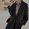 Jackets and Blazers Suit for Women Spring 2022 Loose Casual Khaki Black Office Blazer Jacket Female Oversize Women's Office Suit