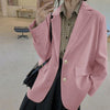 Jackets and Blazers Suit for Women Spring 2022 Loose Casual Khaki Black Office Blazer Jacket Female Oversize Women's Office Suit