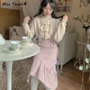 Japanese Kawaii Plaid Strap Dress Women Sweet Bow Designer Party Midi Dress Female Casual Korean Winter Cute Dress 2022