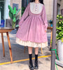 Japanese Style 2022 Autumn Women'S Dresses O-Neck High Waist Slimming Contrast-Color Ruffled Sweet Lolita Dress Kawaii Clothing