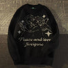 Japanese Style Unisex Cartoon Sweater Angel Jacquard Loose Casual Retro All Match Pullover Women Men Harajuku Couples Sweaters