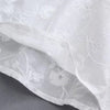 Japanese Summer Mori Girl Sweet Shirt Women Solid White V-neck  Embroidery Flare Sleeved Female Kawaii Cotton Blouses Blusa Z103
