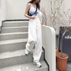 Jean female 2022 spring and autumn thin money loose show thin white high waist wide leg 9 minutes lengthen small