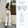 Jean female 2022 spring and autumn thin money loose show thin white high waist wide leg 9 minutes lengthen small