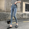 Jeans Female Denim Pants Lace up on side Womens Jeans plus siz 5XL Stretch High waist Feminino Skinny Pants For Women Trousers