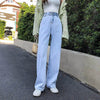 Jeans For Women High Waist Wide-legged Blue Jeans Woman High Elastic Stretch Jeans Female washed Slim denim pants
