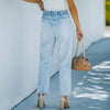 Jeans On An Elastic Band Straight Jeans Woman Vintage Baggy Slouchy  Wide Leg Jean Light Blue Women's High Waist 2022