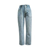Jeans On An Elastic Band Straight Jeans Woman Vintage Baggy Slouchy  Wide Leg Jean Light Blue Women's High Waist 2022