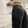 Jeans Woman High Waist 2022 Wide Leg Female Pants Straight Loose Black Mom Pants Baggy Boyfriend Jean Women Trousers