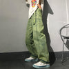Jeans Women 2022 Loose Straight Trousers Full-length Green Vintage Harajuku Boyfriend Unisex Hip Hop Womens Denim Kpop Slouchy