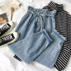 Jeans Women Ankle-length High Waist Sashes Bows Straight Loose Korean Style Young Students Office Ladies Sweet Chic New
