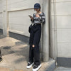 Jeans Women Black Hole Street Style Spring All-match Feminine Vintage Full Length Hipster Denim Cozy Simple Student Kpop