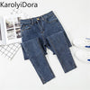 Jeans Women Black Pants High Waist Denim Women Pants High Elastic Skinny Pencil Stretch Women Pants Plus Size S-XL