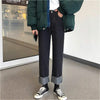 Jeans Women Boyfriend Denim Cuffs Ankle-Length Autumn Loose College Straight All-match Casual Feminino Trouser BF Chic Aesthetic