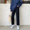 Jeans Women High-waist Straight Loose Ankle-length Denim Trousers Ladies Vintage Casual All-match Street-wear Ulzzang Fashion