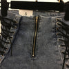 Jeans Women Lace-up Skinny All-match Zipper Simple Trendy Ankle-Length Trousers Womens Spring Autumn Slim Female
