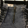 Jeans Women Lace-up Skinny All-match Zipper Simple Trendy Ankle-Length Trousers Womens Spring Autumn Slim Female
